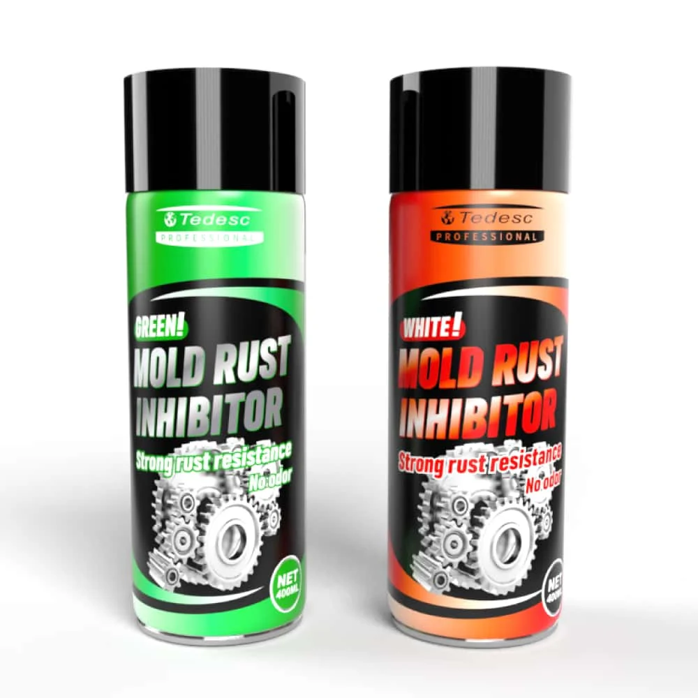 Inhibidor de óxido verde 500ml Metal Mold Rust Proof Spray 5 Lubricante de protección de año para molde de inyección y metal