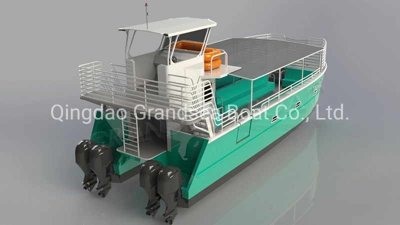 11.65m de aluminio de 40 pies pequeño bote catamarán barco de pasajeros para la venta