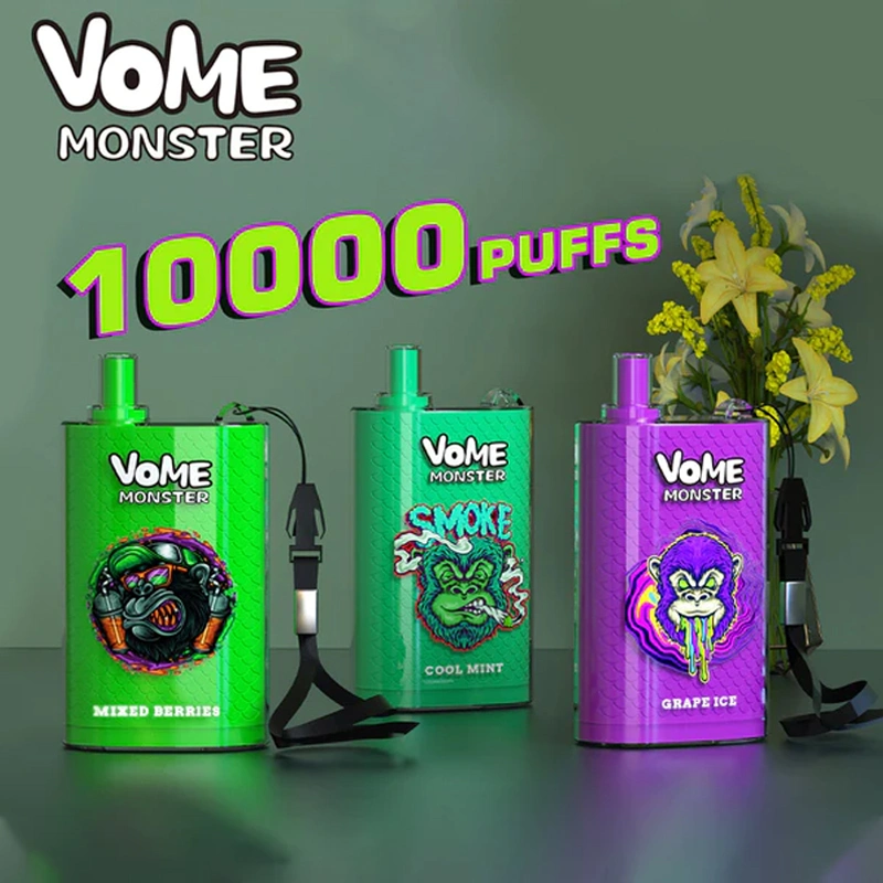 Randm Vome Monster 10000 Puffs Zbood White Label PE10000 eliquid Juice 21000/20000/1000/2000/3000 Iqte Ka-Do Ecig Einweg-Vape