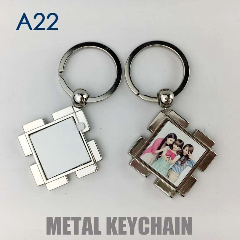 Customized Made Metal Blank Sublimation Keychains A22