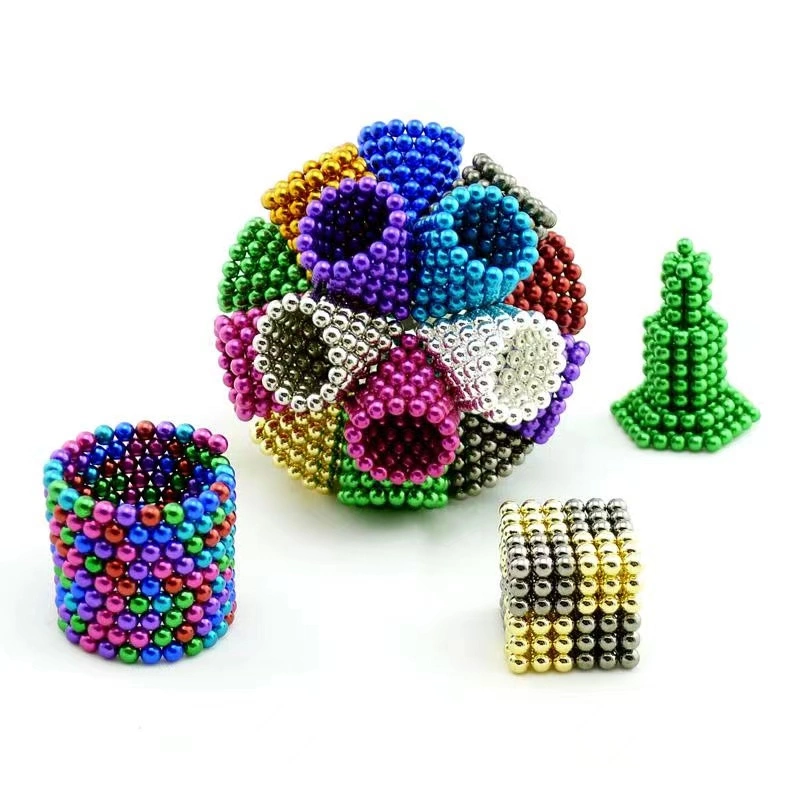 High quality/High cost performance  Rainbow Magnetic Balls 3mm New Color 5mm NdFeB Ball Magnet