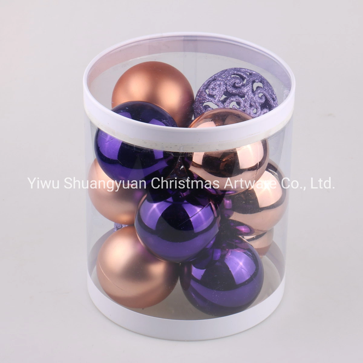 New Coming Purple and Champagne Christmas Decoration Balls