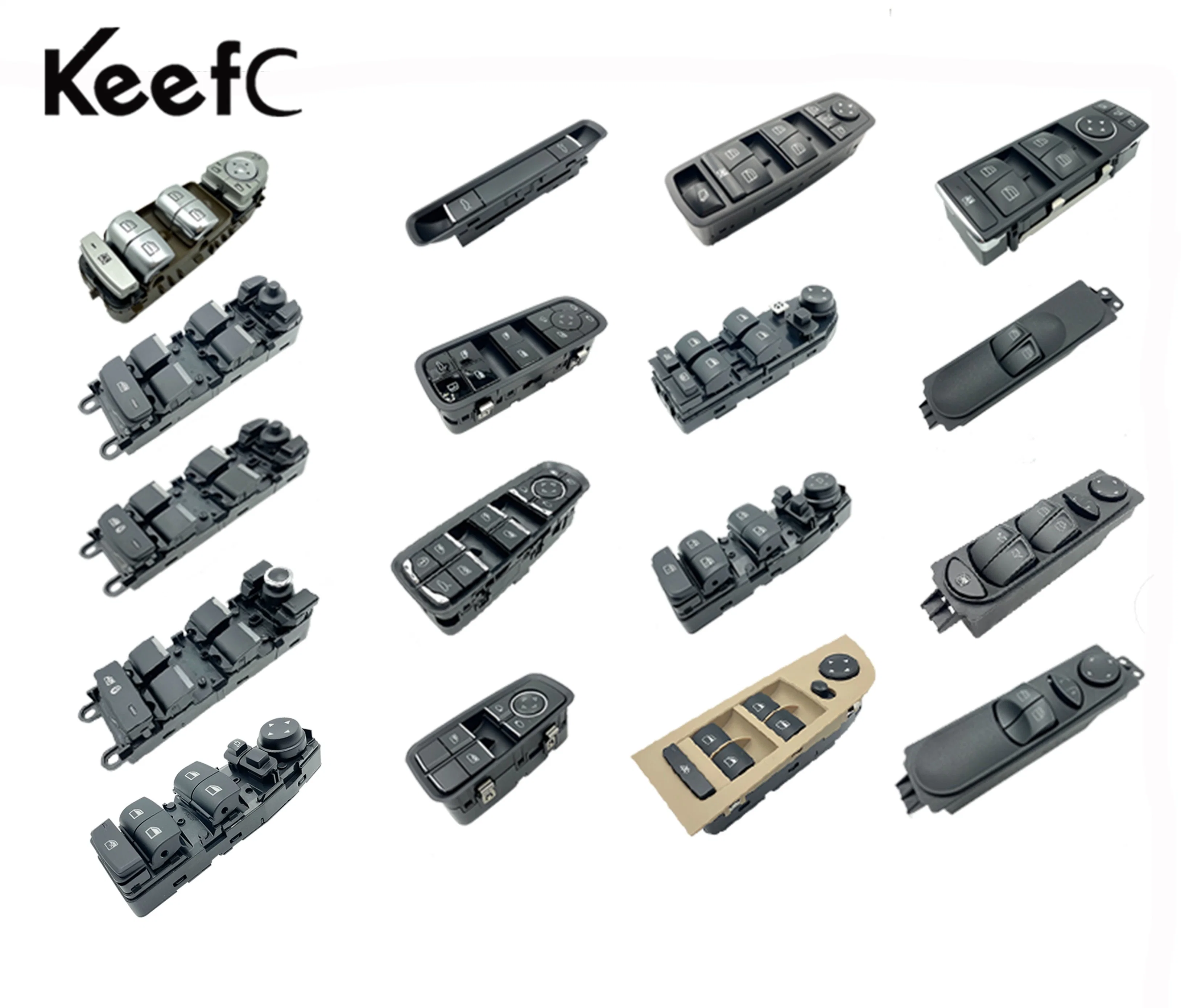 سيارة كهربائية تعمل بمفتاح التحكم الرئيسي في رافعة النافذة من Keefc عالية الجودة مفتاح النافذة العاملة بالطاقة لشركة تويوتا نيسان مازدا هوندا بنز بوم هيونداي بورش
