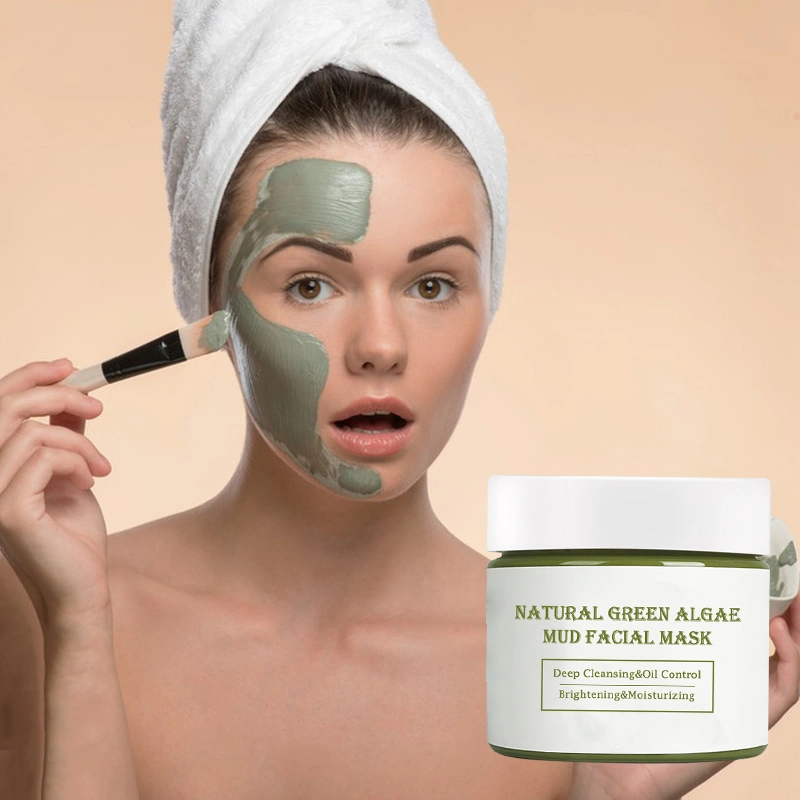 Natural Mud Face Skincare Deep Cleansing Purifying Facial Clay Green Tea Mask