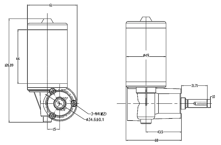 Limpiador PMDC Motor Caja de herramientas para Smart Electric-Drive