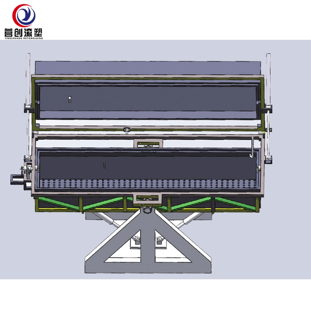 Barco de pesca, equipo de kayak Horno cerrado Rotomolding máquina de roca y rollo