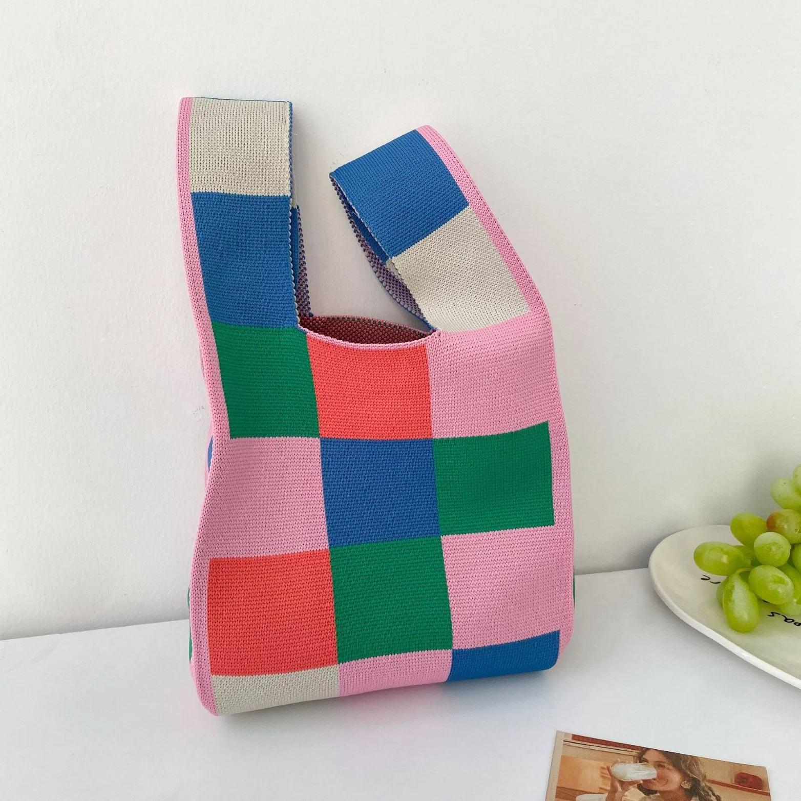 New Fashion Shoulder Tote Bag Handmade Knit Bag