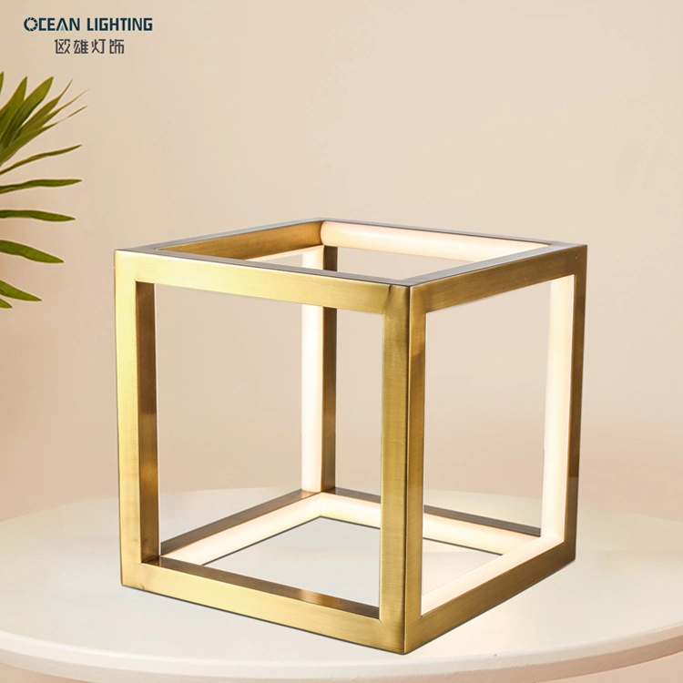 Cube Luxury Design Silicone Lighting Living Room Aluminum Floor Light