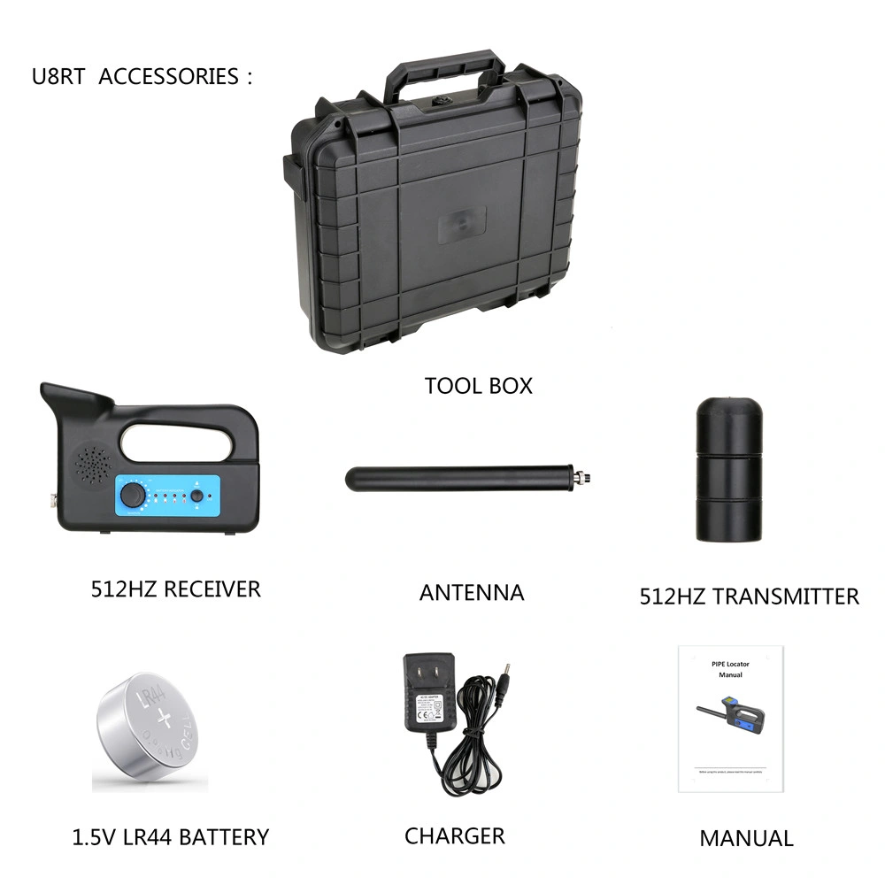 512Hz Pipe Locator, Sewer Camera Receiver Pipe Inspection Tool for Drain Construction