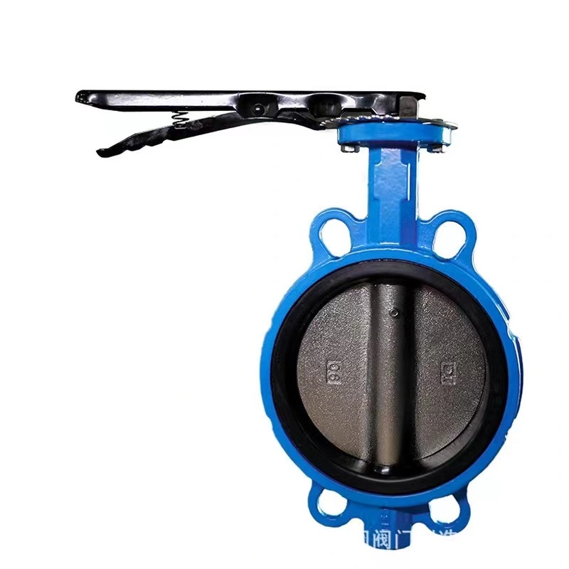 Handle Operated Flexible Sealing Wafer Type Butterfly Valve