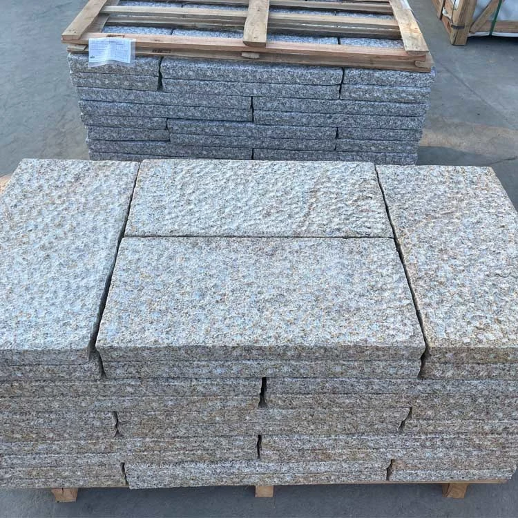 Factory Direct Low Price Flamed Finish Yellow Rusty Granite G682 Pierre de pavage pour les finisseurs de patio