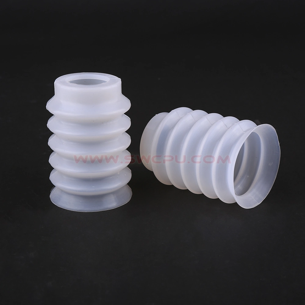 OEM ODM Injection Molding Small Silicone Rubber Bellow / White EPDM Rubber Dust Boot