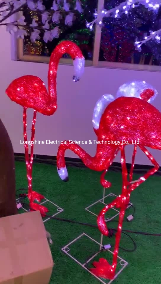 24V LED 3D Motif Flamingo Luz para decoración