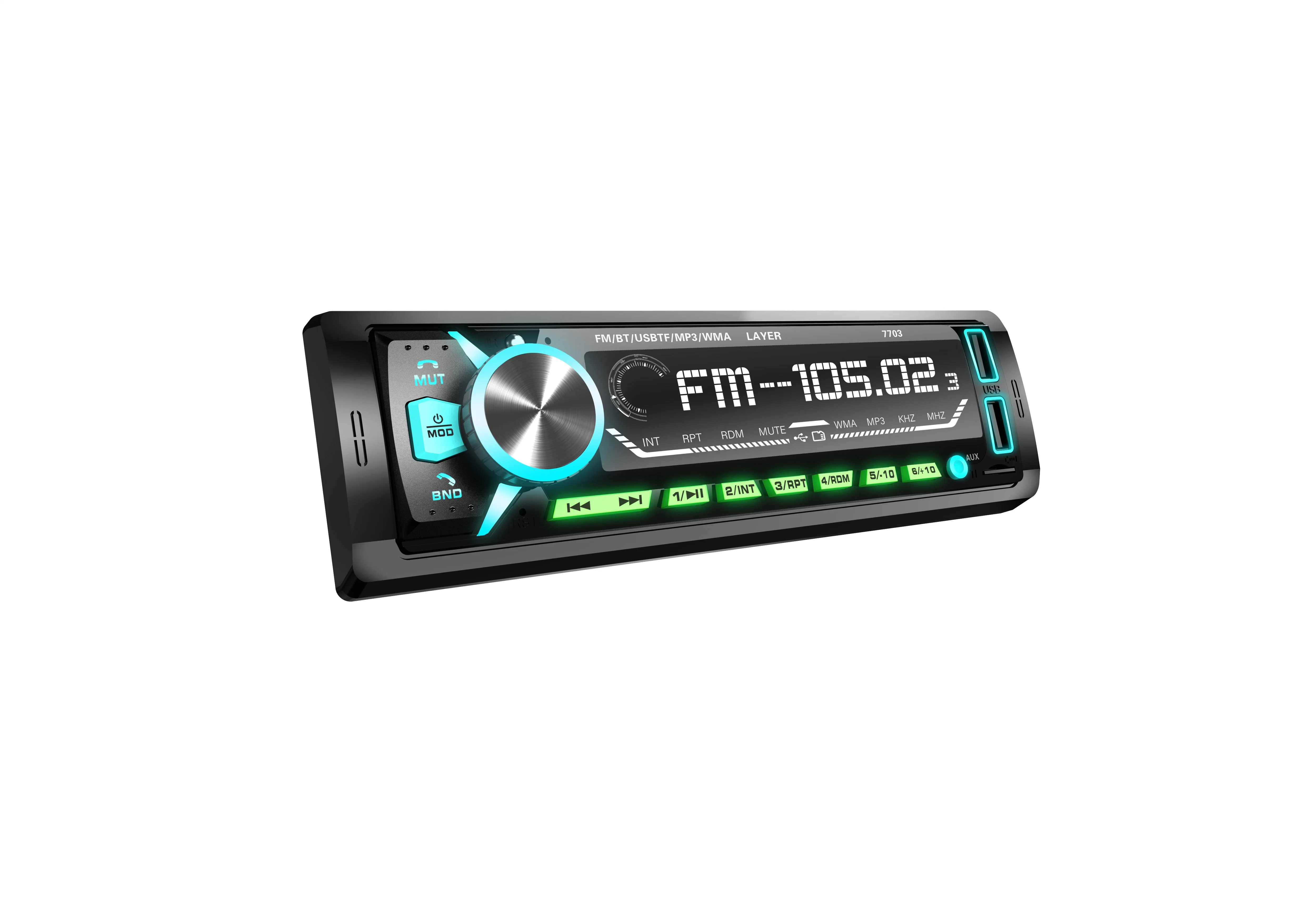 7703car Radio con FM Car MP3 Audio Player transmisor FM