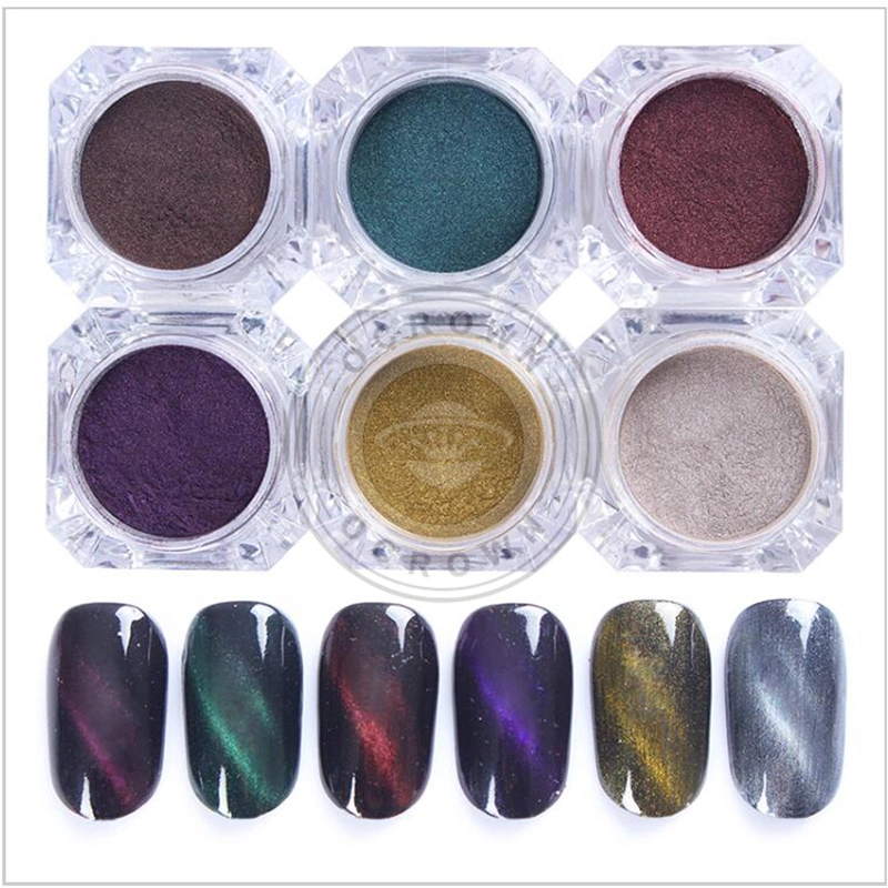 3D Cat Eye Magnetic Chameleon UV Gel Polish Pigment Powder