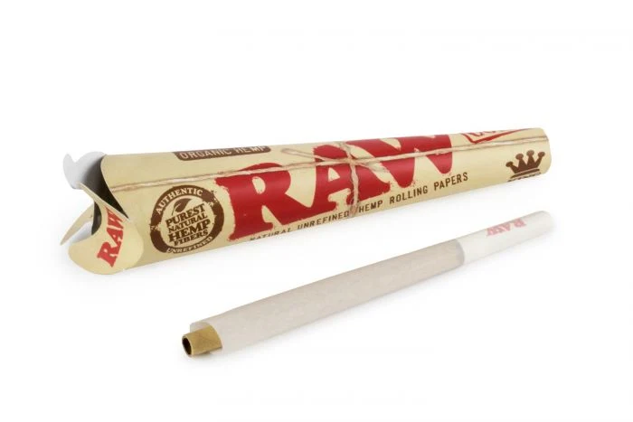 Los conos de Raw King Size clásico Paquete de 100 Natutal laminados Pre