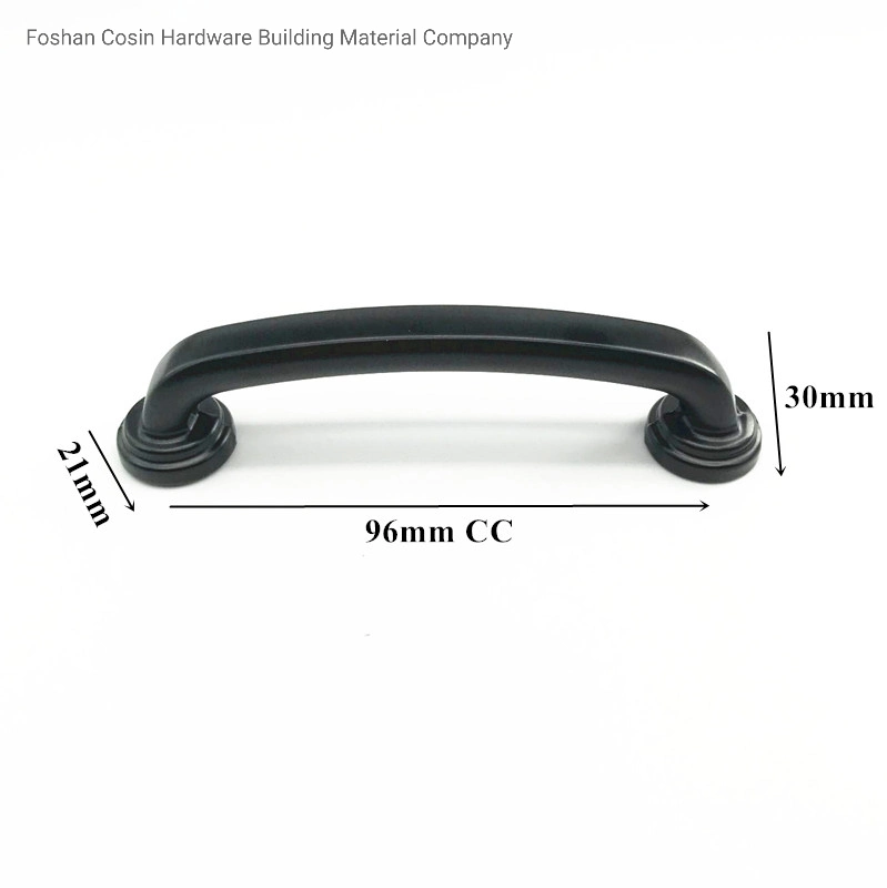 Black Series 1 Solid Zinc Black Matt Kitchen Cabinet Zinc Classical Handle