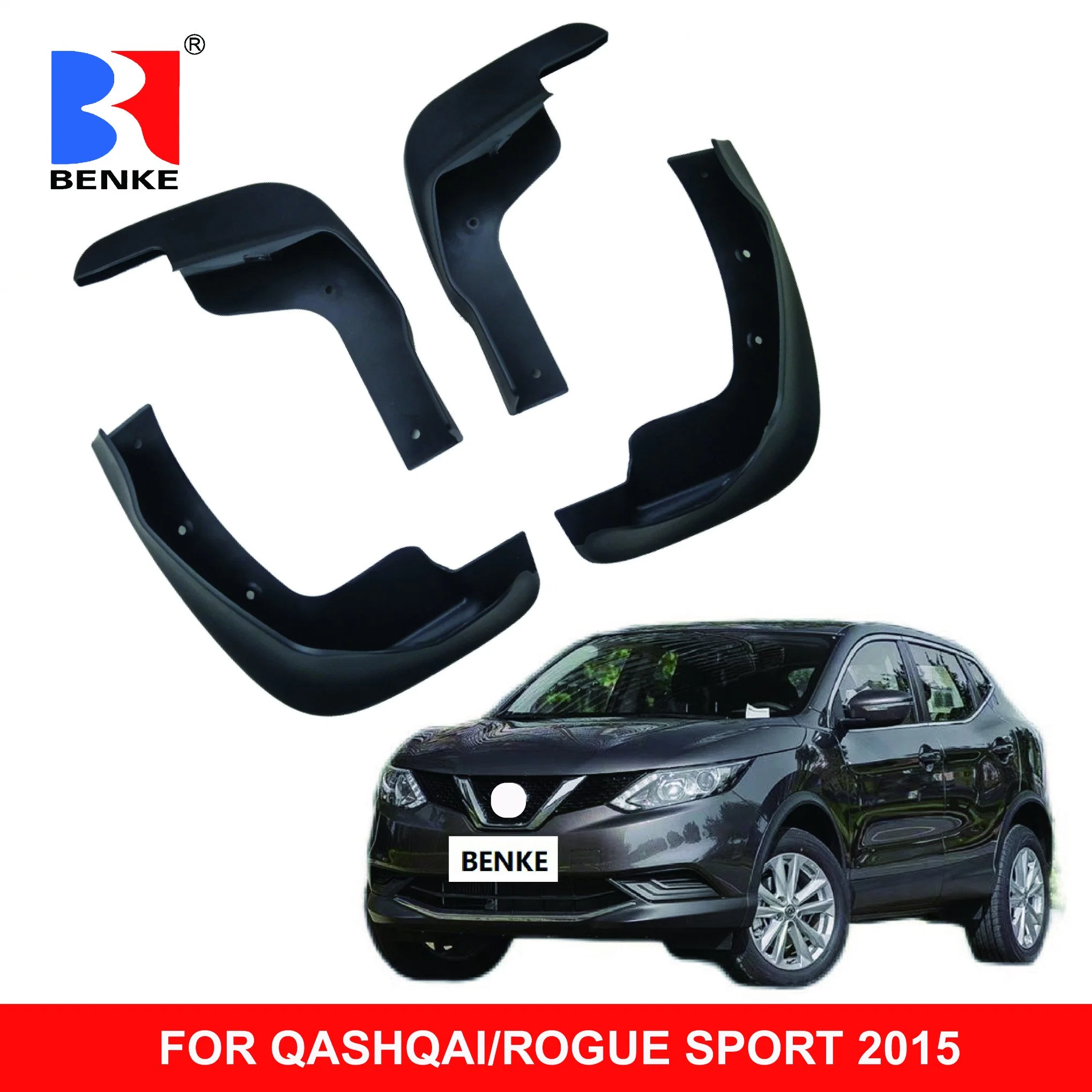 Conjunto Nissan Juke X-Trail Kicks Patrol NV200 Qashqai/Rogue Sport moldado Guarda-lamas guarda-lamas guarda-lamas guarda-lamas traseiros dianteiros Guarda-lamas 4PCS