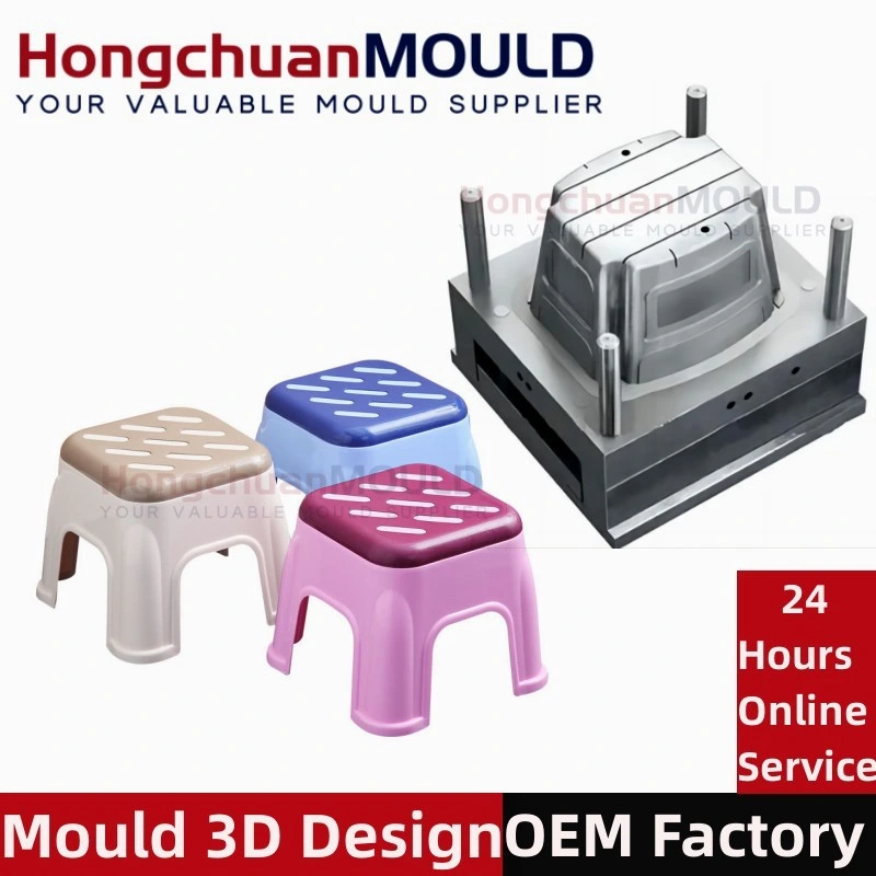 Plastic Stool Mold Household Adult Thickened Round Chair Injection Mould