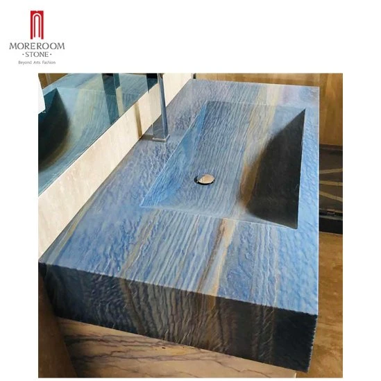 Luxurious Azul Macaubas Blue Granite Marble Countertops