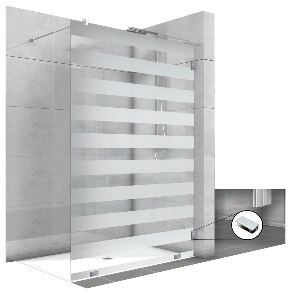 Privacy Protection Tempered Frosted Glass for Shower Room Door