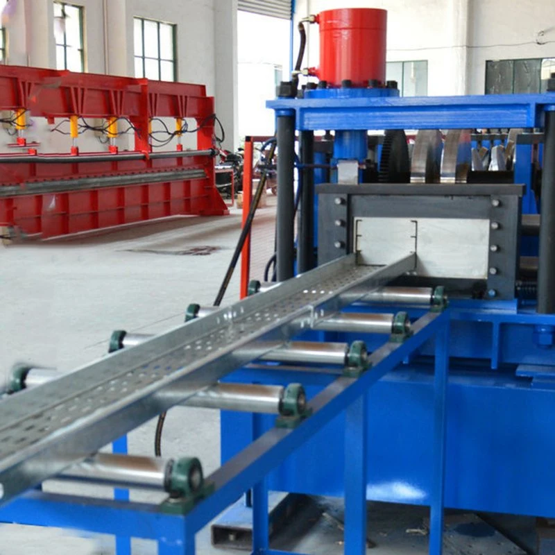 High Efficiency Wire Mesh Customized Perforated High Tech Cable Tray Production Line Machine