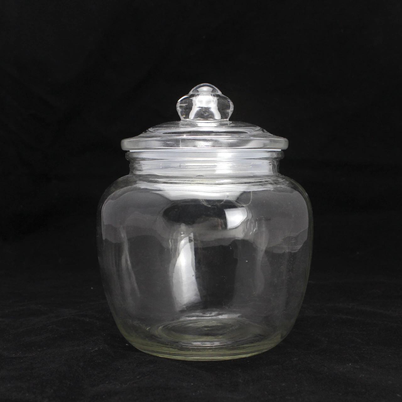 Vide large bouche Food Storage bocal en verre avec couvercle étanche