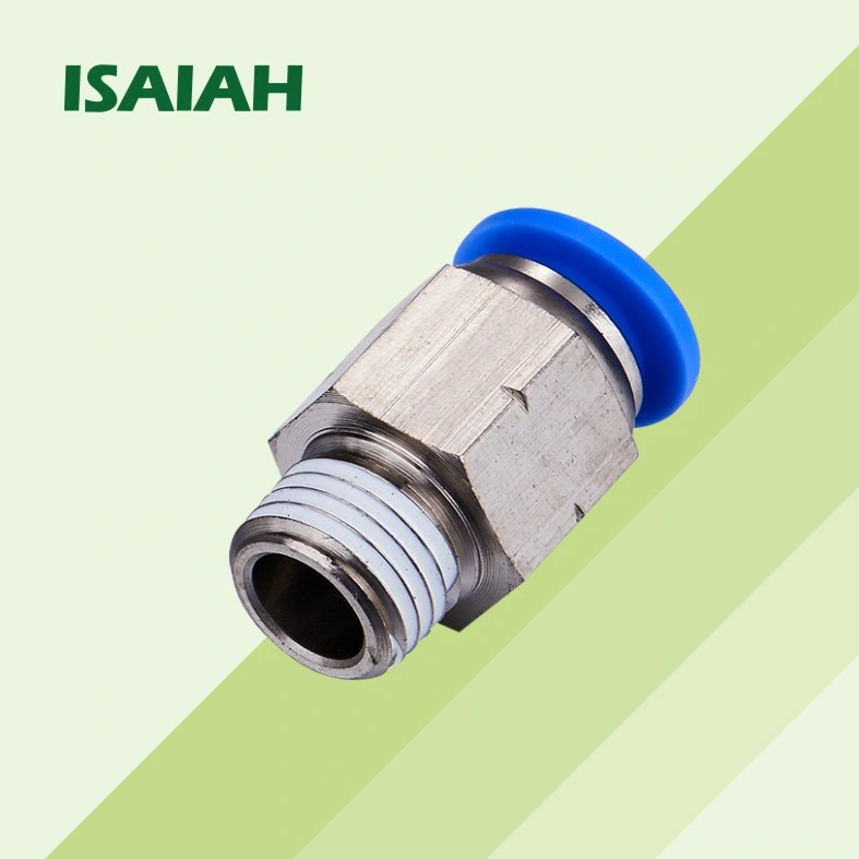 Wholesale Price Air Connector One Tube PC NPT Thread Pneumatic Fitting From China