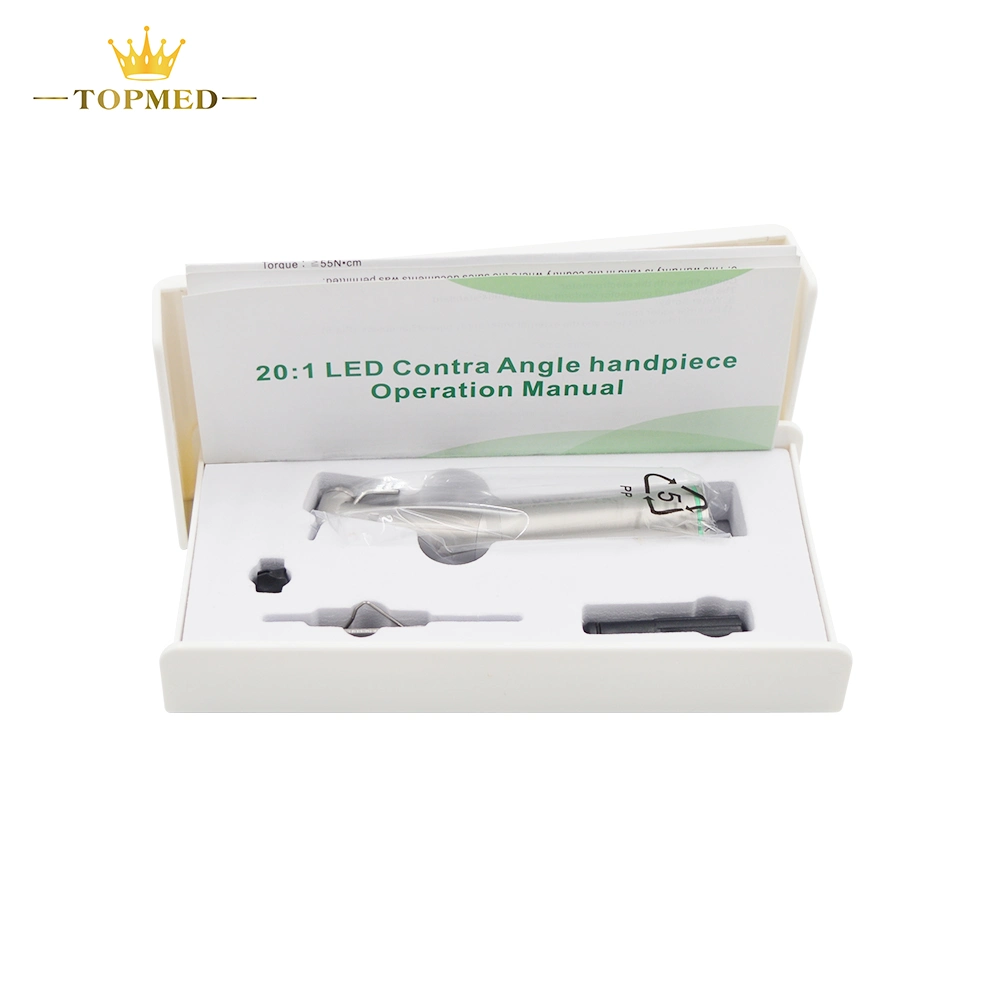 Dental 20: 1 Implant E-Generator Stainless Steel Body Double Sealing System Contra Angle Handpiece