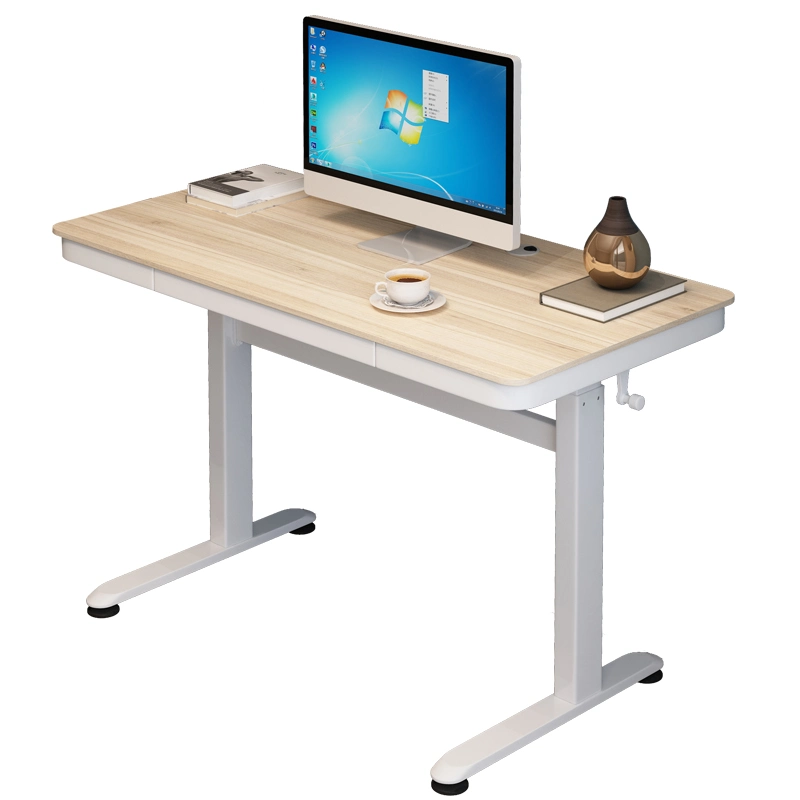 Manuelle Sit Stand Lift Schreibtisch Metallrahmen Höhe Verstellbares Büro Home Schule Stehend Studie Computer Tisch