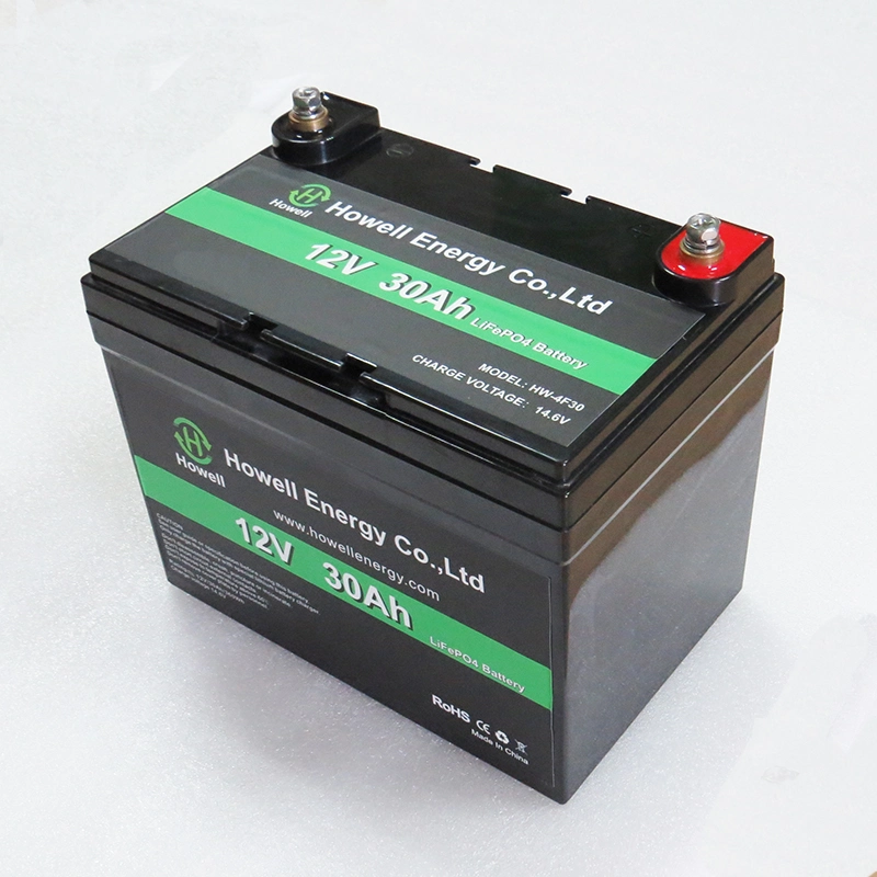 Batterie solaire UPS LiFePO4 rechargeable 12V 30Ah Inde Système d'énergie renouvelable