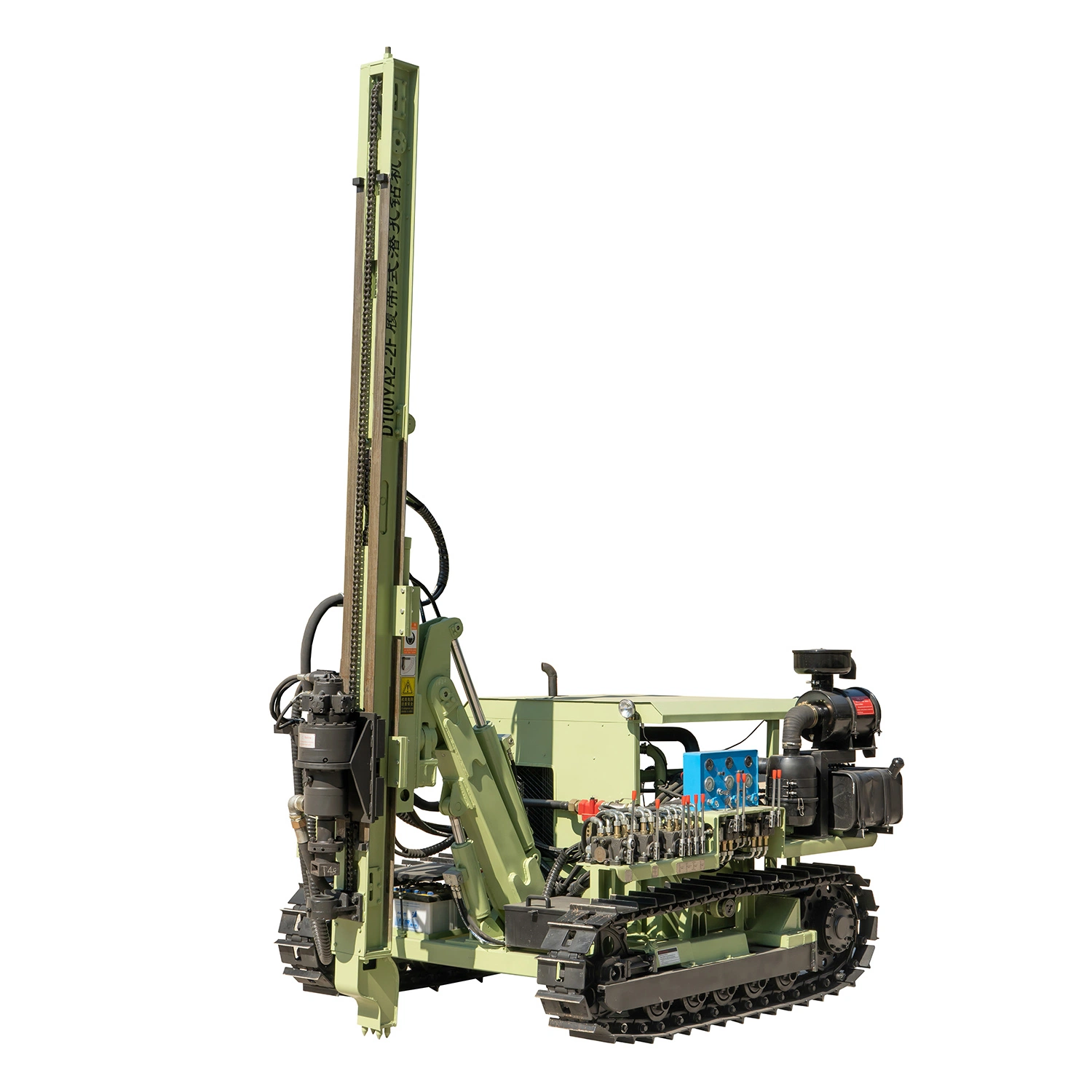 Hydraulic Diesel Track Mine Drilling Rig Machine with Air Compressor for Rock Blasting Borehole Drill