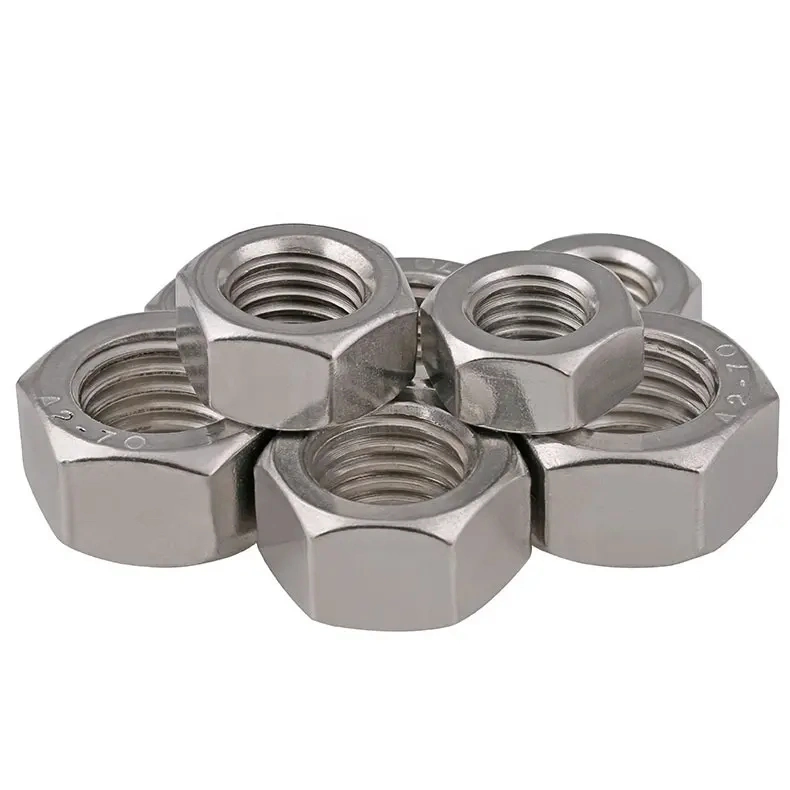 High-Quality Stainless Steel 304/316 DIN 934 A2-70 A4-70 Hex Nut Made in China Fasteners