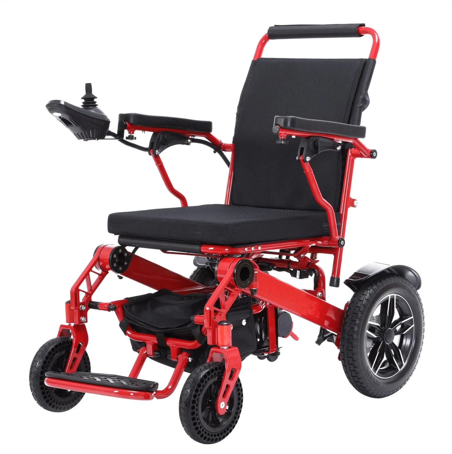 كرسي متحرك محمول للنقل كرسي متحرك ذو وزن خفيف كرسي عجلة نقل كهربائي لكبار السن