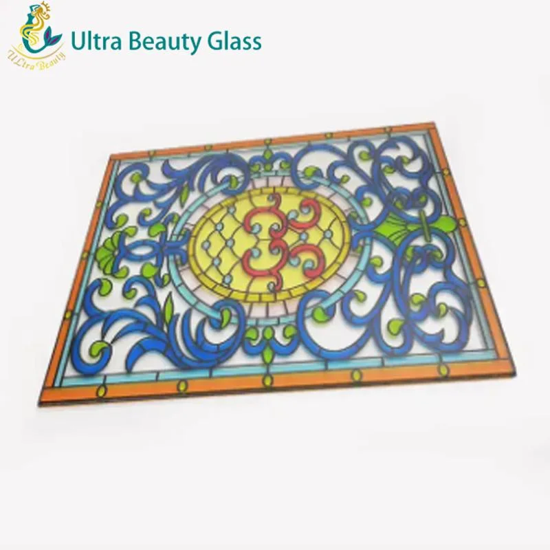 Custom Design Color Painted Digital Printed Ceramic Tempered Glass for Sale