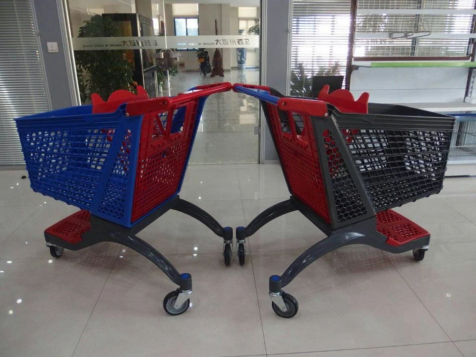 Nuevos productos de supermercado de plástico Carrito de Compras de la fábrica de Changshu