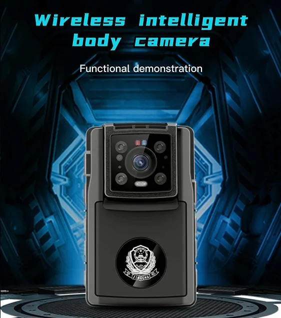 Group Intercom 4G Policestyle 1080P Beidou Bluetooth TF Storage Bodyworn Camera
