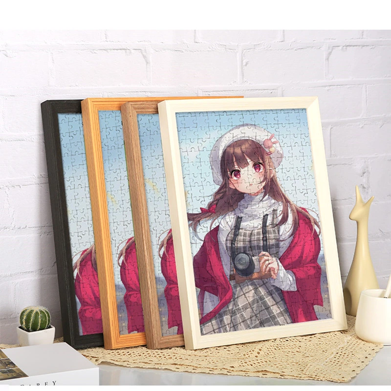 Children&prime; S Simple Solid Wood Picture Frame Kindergarten Painting Photo Frame 0698