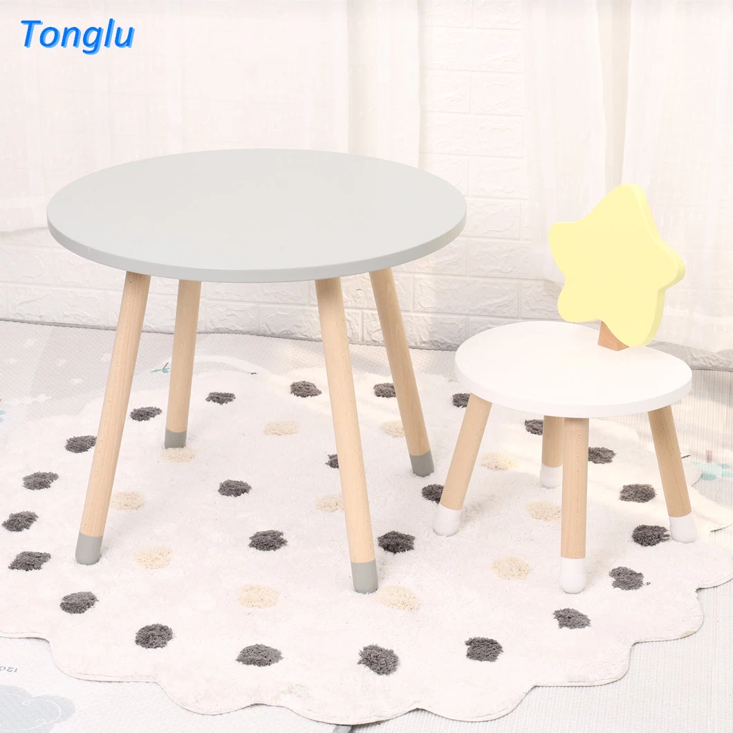 Customized Durable Kids Study Table and Chair Set Child Toddler Table Set