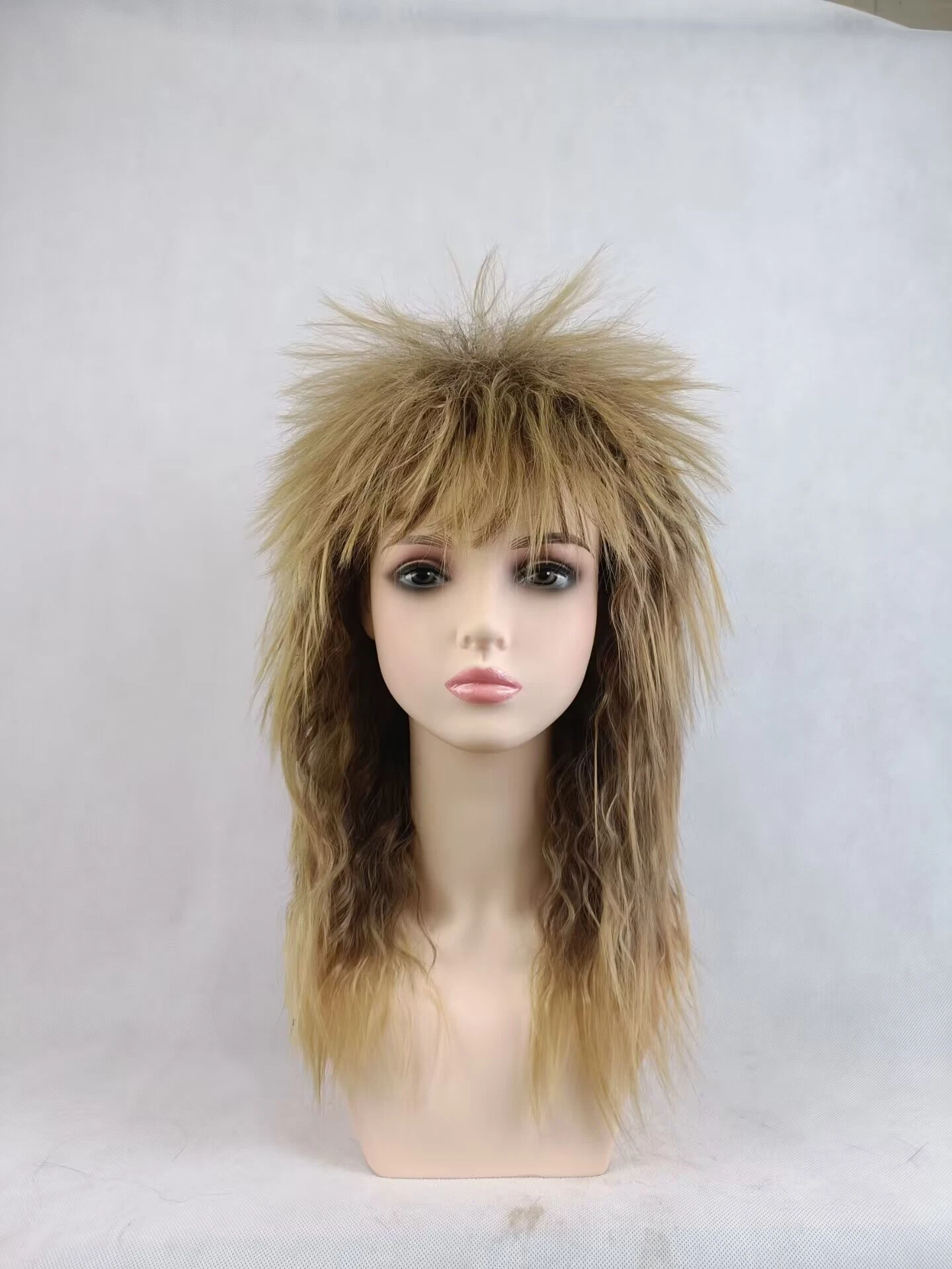 Manufacturer Retro Fluffy Heat Resistant Fiber Full Cover Wigs Set Synthetic Wigs