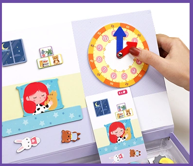 Childhood Educational Toys Time Self-Management Puzzle for Kids Educational