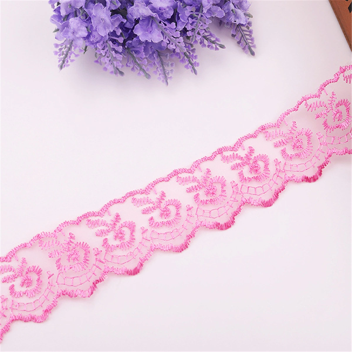 Colorful Water-Soluble Lace Embroidery Lace Women's Wedding Dress Skirt Curtain Clothing Accessories Water-Soluble Lace