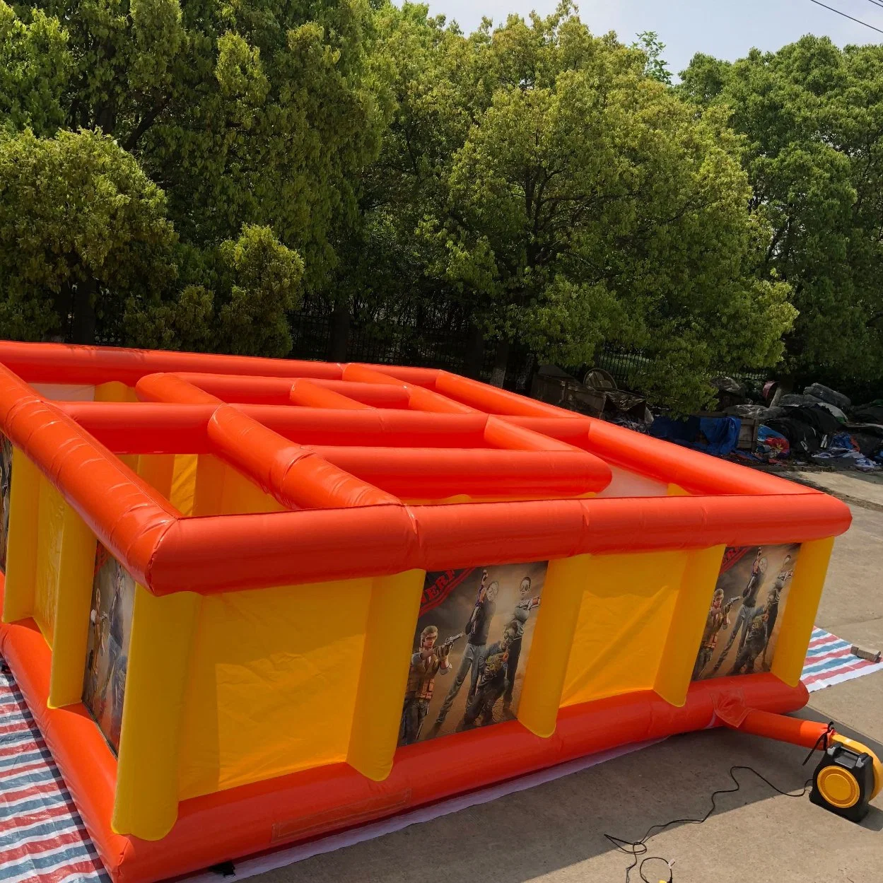 Attractive Amusement Park Inflatable Maze Obstable Course Game for Sale