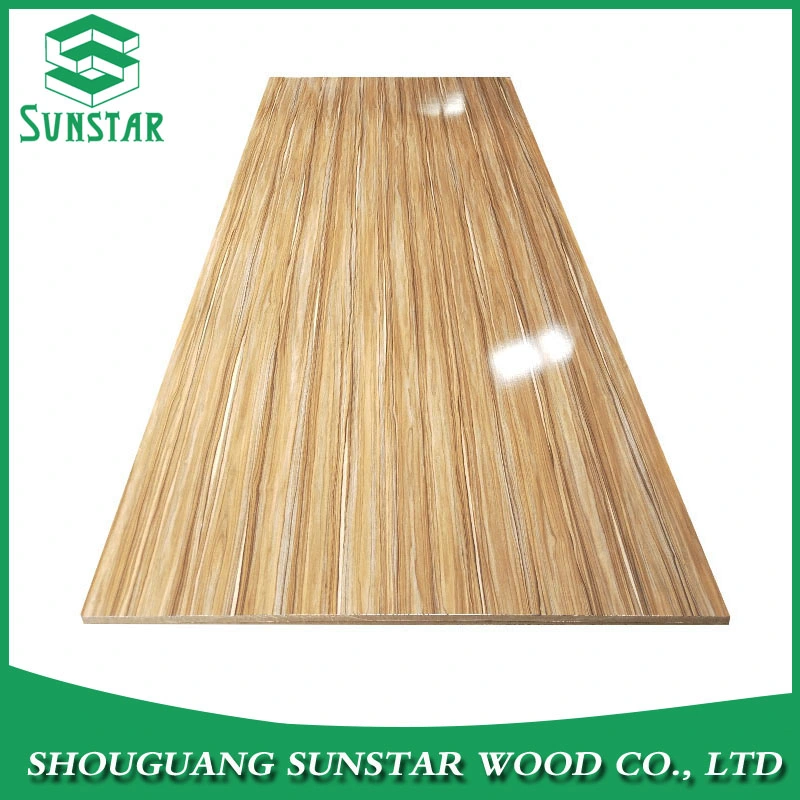 UV High Glossy Melamine Faced Wood Grain/Solid Color MDF Board