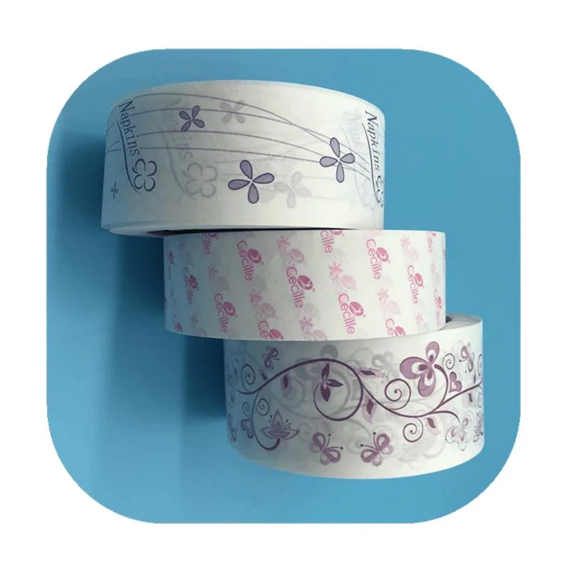 Customized Printing Silicon Coating Relaese Paper Roll for Lady Sanitary Pads