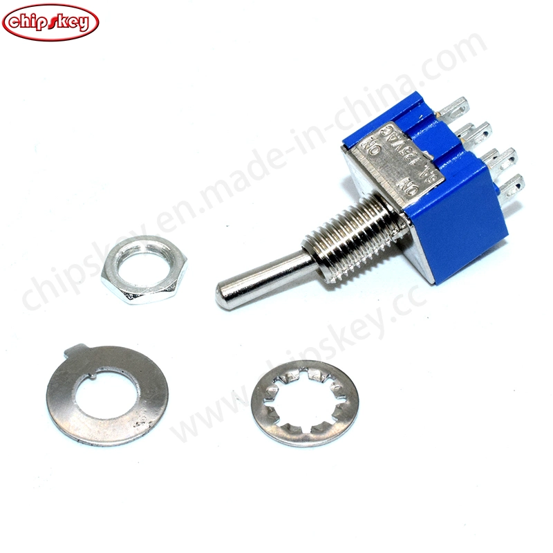 6pin Toggle Switch, 6A 125V, Dpdt, Mounting Hole 6mm 2position on-on