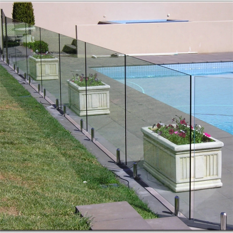 Factory Manufacture Handrail Frameless Glass Guardrail /Balcony Frameless Glass Railing /Pool Frameless Glass Fencing, Security Frameless Glass Fencing