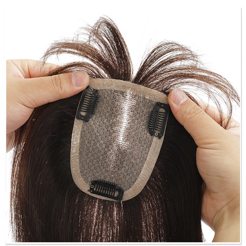 Processing Custom Big Bangs Top Hair Patch Human Hair Wig Piece