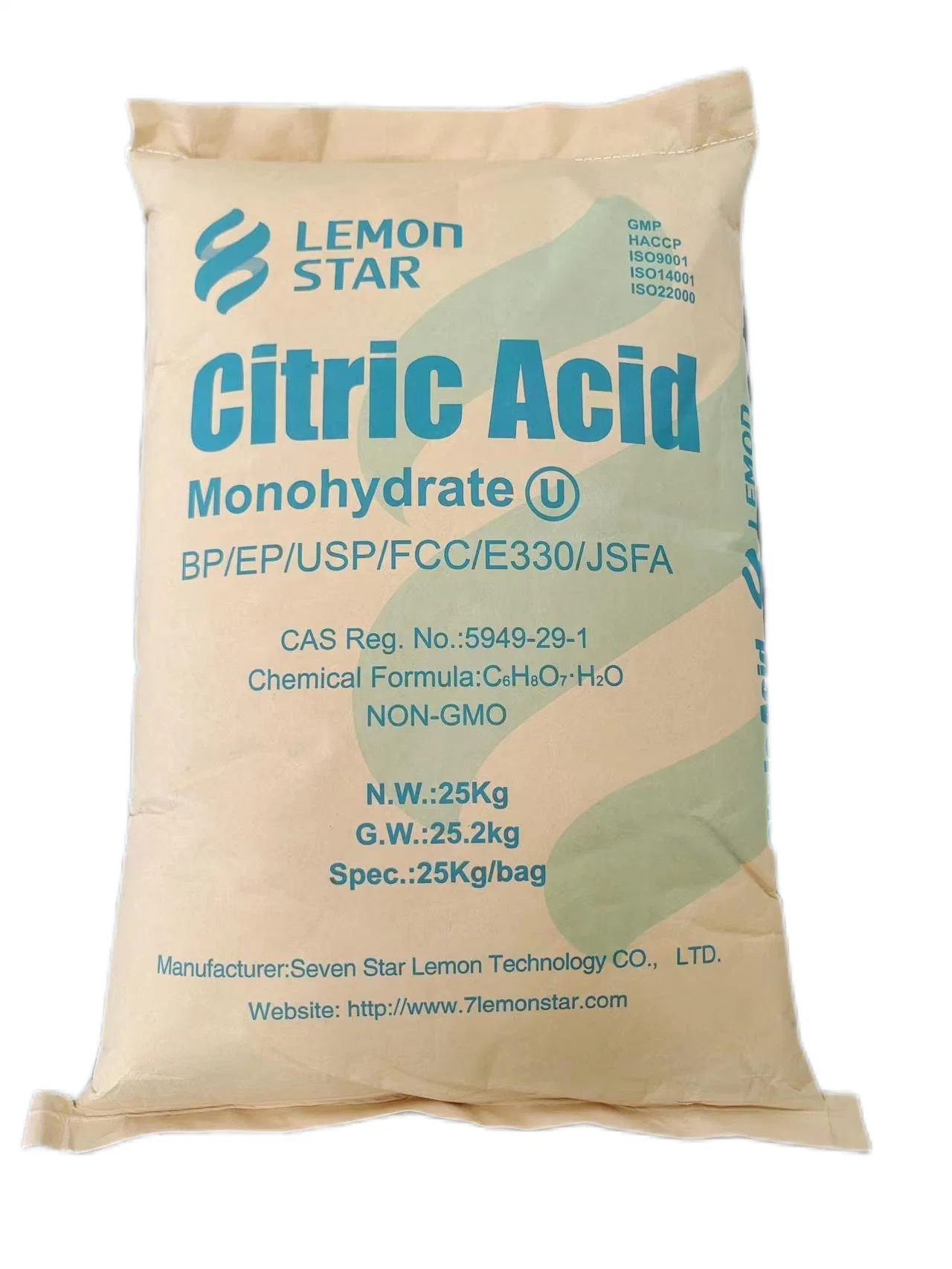 Calidad óptima Monohidrato/ácido cítrico anhidro