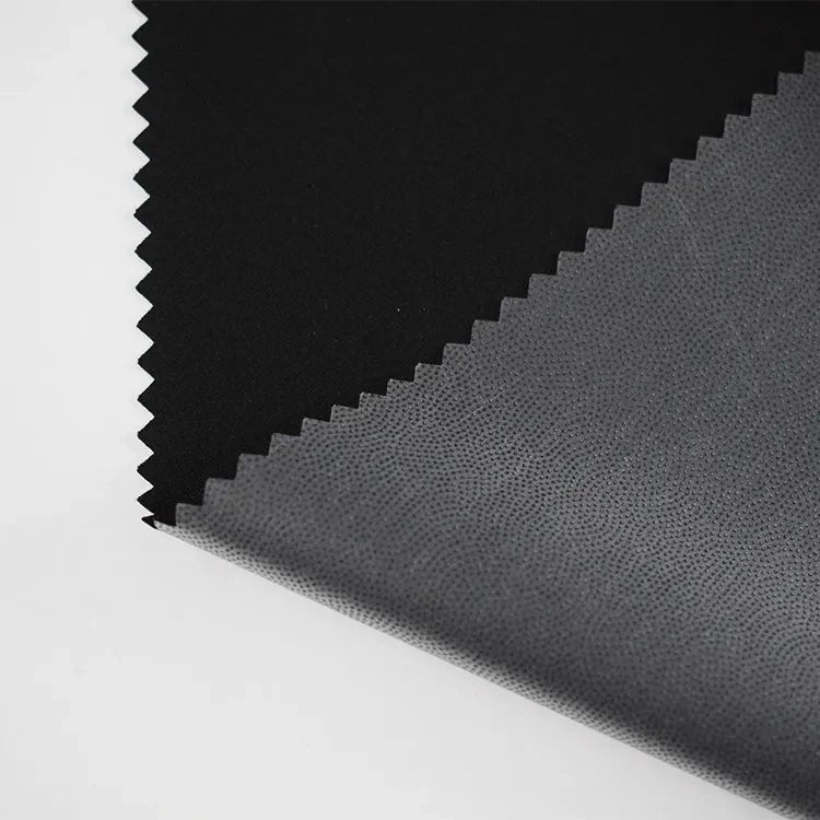 RPET with Grs Certificate Strong Stretch Pongee Bonded Polar Fleece Fabric Stocklots Coated Fabrics